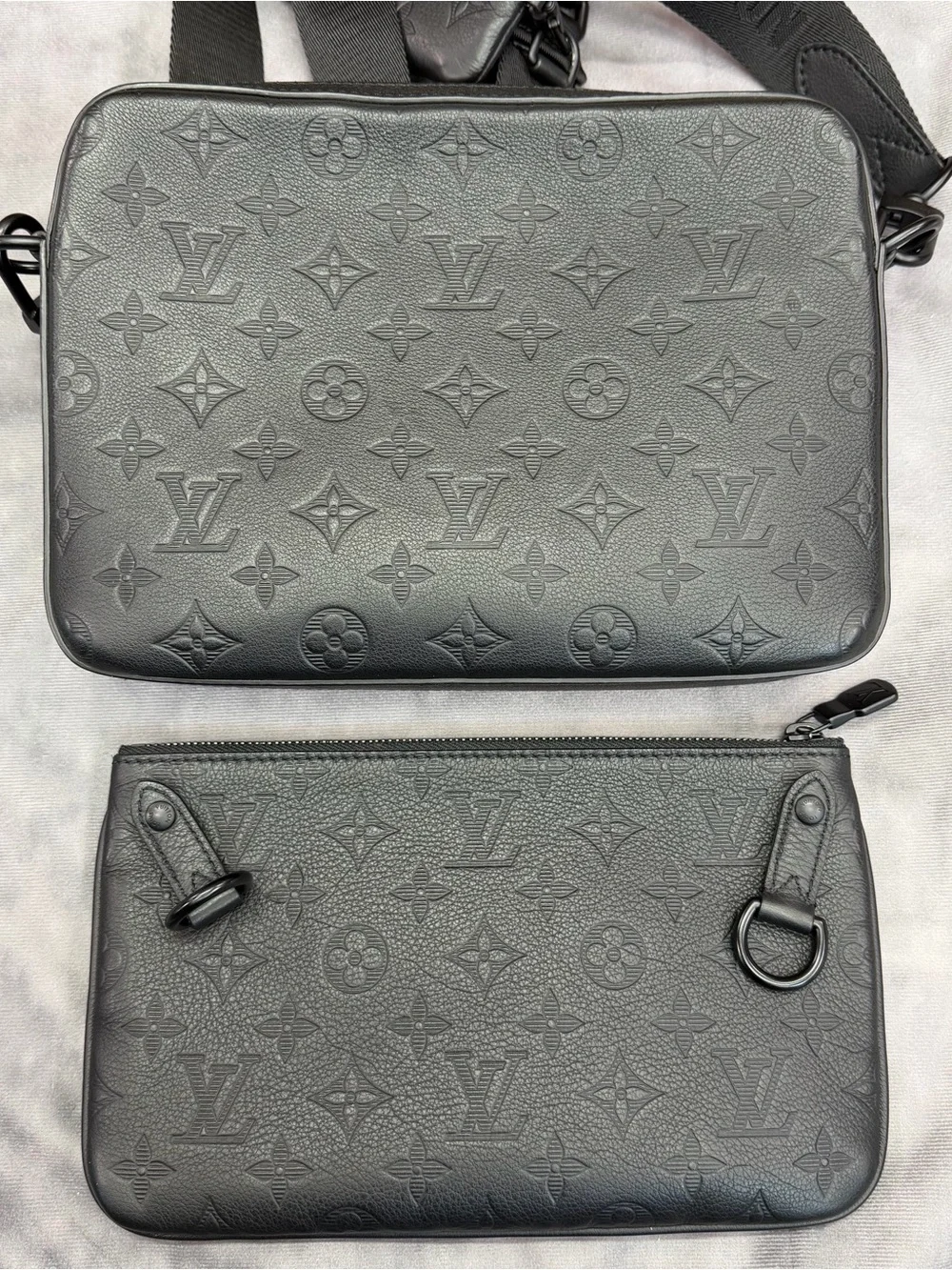 Louis Vuitton Trio Messenger Monogram Shadow Leather EXCELLENT CONDITION